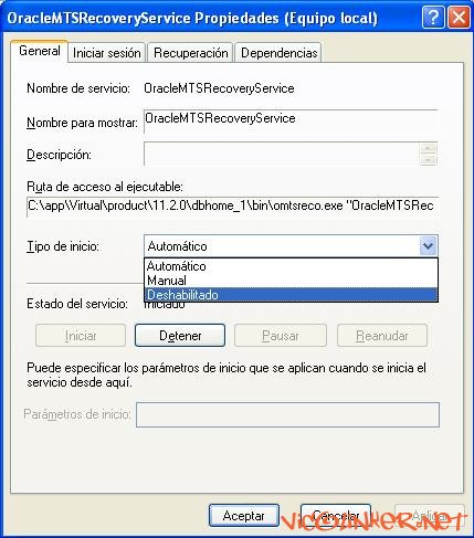 Desinstalar Oracle 11g - paso 2-2