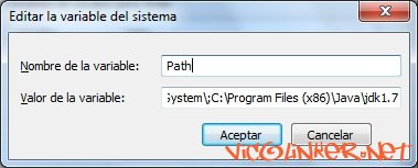 JAVA no se reconoce como un comando interno o externo, programa o archivo por lotes ejecutable - Paso9