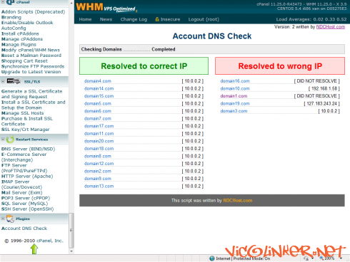 account-dns-check-whm-panel