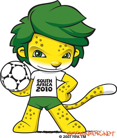 Mascota del Mundial 2010 - SUDAFRICA 