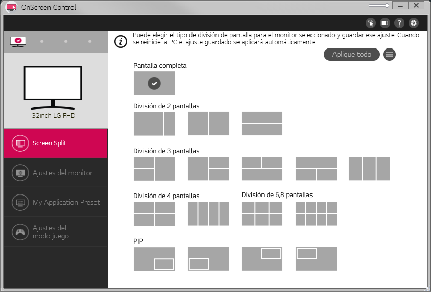 Descarga LG OnScreen Control (OSC) 2021