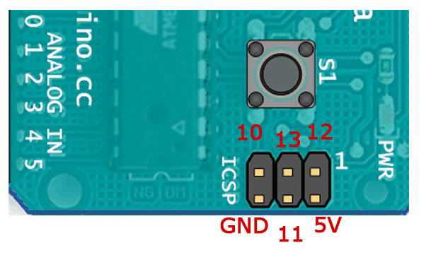 icsp arduino uno pinout