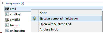 Descarga Windows 10 - Ejecutar CMD como Administrador